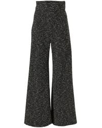 Carolina Herrera - Diane Wide-Leg Tweed Trousers - Lyst