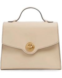 The Bridge - Leather Twist-Lock Tote Bag - Lyst