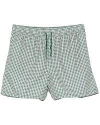 Jonathan Simkhai - Geometric-Print Drawstring Swim Shorts - Lyst