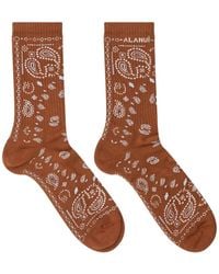 Alanui - Bandana-Print Socks - Lyst