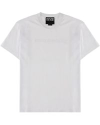 Versace Jeans Couture - Embroidered Logo Detail T-Shirt - Lyst