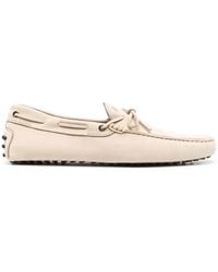 Tod's - Bow-Detail Leather Loafers - Lyst