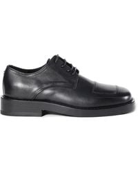 Ann Demeulemeester - Alert Leather Lace-Up Derby Shoes - Lyst