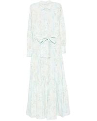 MC2 Saint Barth - Floral-Print Tiered Dress - Lyst