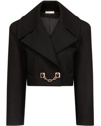 Area - Giacca Crop Con Dettaglio A Catena - Lyst