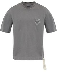 Emporio Armani - Logo-Patch T-Shirt - Lyst