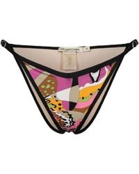 Paramidonna - Lilia Abstract-Print Bikini Bottoms - Lyst