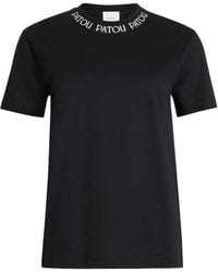 Patou - T-Shirt mit Logo-Stickerei - Lyst