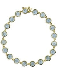 Irene Neuwirth - 18K Classic Link Aquamarine Bracelet - Lyst