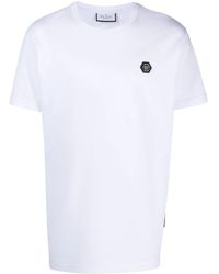 Philipp Plein - Skull&Bones-Print Cotton T-Shirt - Lyst