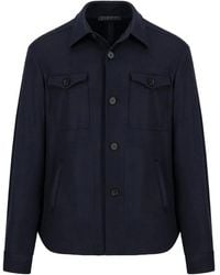 Harris Wharf London - Surchemise À Boutonnière - Lyst