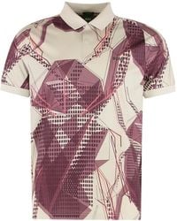 BOSS - Printed Short-Sleeve Polo Shirt - Lyst