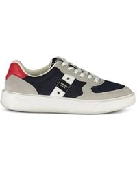Blauer - Buck Suede-Panel Colour-Block Sneakers - Lyst