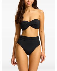 Seafolly - Haut De Bikini Bandeau À Détail Torsadé - Lyst