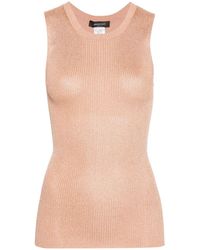 Fabiana Filippi - Lurex Ribbed Tank Top - Lyst
