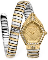 Just Cavalli - Glam Chic Quartz Stainless Steel Bracelet Watch - Lyst