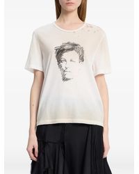 Ann Demeulemeester - Distressed T-Shirt - Lyst