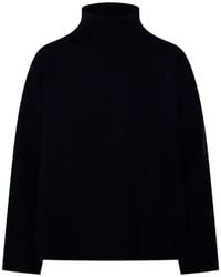Allude - Trui Met Verlaagde Schouders En Hoge Hals - Lyst