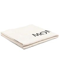 Moncler - Serviette De Plage À Logo En Jacquard - Lyst
