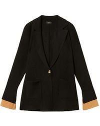 Twinset - Knit Jacket With Contrasting Details - Lyst