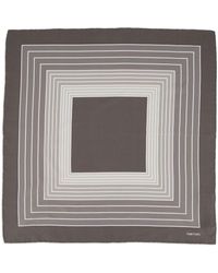 Tom Ford - Geometric-print Silk Pocket Square - Lyst