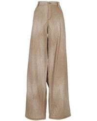 Ermanno Scervino - Wide-Leg Contrast-Stitch Trousers - Lyst