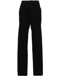 Mugler - High-rise Tapered Jeans - Lyst