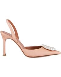 AMINA MUADDI - Camelia Crystal-Embellished Slingback-Strap Pumps - Lyst