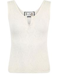 Philipp Plein - Monogram Knit Tank Top - Lyst