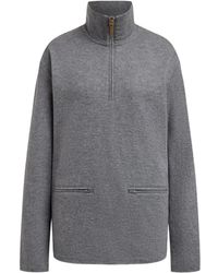 12 STOREEZ - Sweatshirt Mit Reißverschluss - Lyst