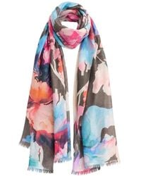 Kinross Cashmere - Highland Blooms Schal Mit Print - Lyst