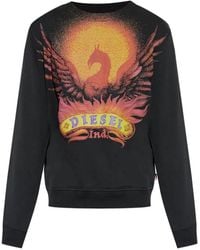 DIESEL - Ginn-Aa2 Graphic-Print Sweatshirt - Lyst