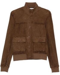 P.A.R.O.S.H. - Chaqueta De Ante Con Botones - Lyst