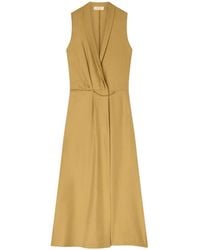 RETORI - Chain-Detail Wrap Midi Dress - Lyst