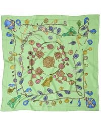 Versace - Printed Silk Twill Scarf 90 Cm - Lyst