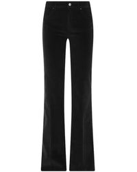 CIGALA'S - Velvet Straight-Leg Trousers - Lyst