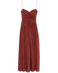 Matteau - Gathered Drop Waist Maxi Dress - Lyst