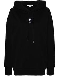 Stella McCartney - Logo-Embroidered Cotton Hoodie - Lyst
