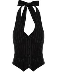 Hamza - Kimi Striped Halterneck Vest - Lyst