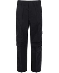 Stone Island - 3100022 All-Weather Cotton-Canvas_S.I. Ghost Cargo Trousers - Lyst