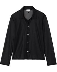 Sunnei - Camisa Translúcida De Tul - Lyst