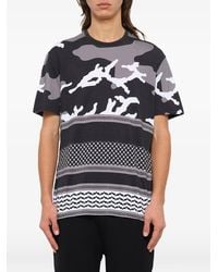 Neil Barrett - Camouflage-Print T-Shirt - Lyst