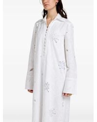 Vasiliki - Lana Scallop Hem Lace Shirt Dress - Lyst