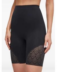 Chantelle - Lace-Panelled High-Waisted Shapewear Shorts - Lyst