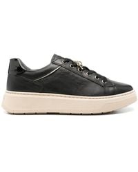 Nero Giardini - Logo-Charm Leather Sneakers - Lyst