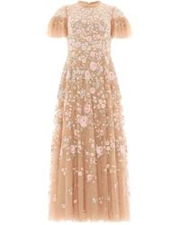 Needle & Thread - Gerüschtes Antoinettes Midikleid mit Pailletten - Lyst