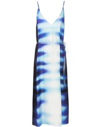 Lenny Niemeyer - Abstract-Print Midi Dress - Lyst
