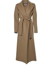 Max Mara - Abrigo cruzado con cinturón - Lyst