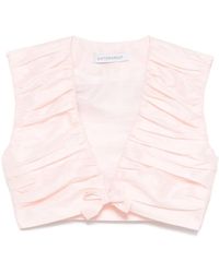 Viktor & Rolf - Pleated Cropped Top - Lyst