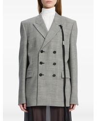 Ann Demeulemeester - Double-Breasted Wool Blazer - Lyst